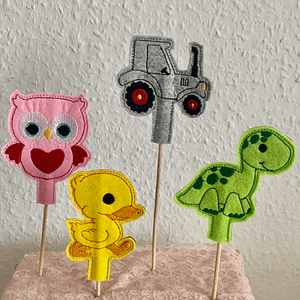 Stickdatei Stabhalter Topper Geburtstag Set 866 - Sewando