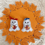 Stickdatei Geist In the Hoop für Süßigkeiten Halloween Set 869a - Sewando