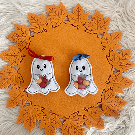Stickdatei Geist In the Hoop für Süßigkeiten Halloween Set 869a - Sewando