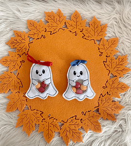 Stickdatei Geist In the Hoop für Süßigkeiten Halloween Set 869a - Sewando