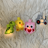 Stickdatei Lichterkette Tiere Kinder Set 866 - Sewando