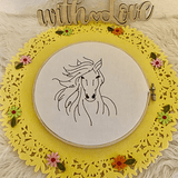Stickdatei Equidenpass Pferdepass Impfpass Set 870 Outline - Sewando