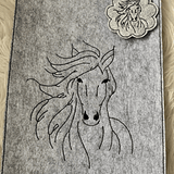 Stickdatei Equidenpass Pferdepass Impfpass Set 870 Outline - Sewando