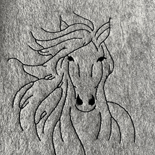Stickdatei Equidenpass Pferdepass Impfpass Set 870 Outline - Sewando