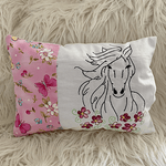 Stickdatei Pferd mit Blumen Set 871 - Sewando