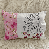 Stickdatei Pferd mit Blumen Set 871 - Sewando