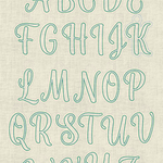 Stickdatei 3D Schlüsselanhänger Buchstaben Set 875 - Sewando