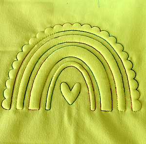 Stickdatei 3D Regenbogen Stickschaum Doodle Set 880 Maschinenstickerei Puffi - Sewando