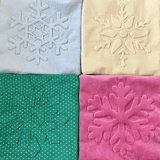 Stickdatei 3D Schneeflocke Winter Weihnachten Maschinenstickerei 882 Puffi - Sewando