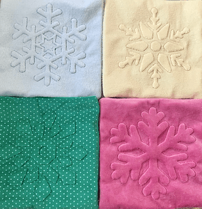 Stickdatei 3D Schneeflocke Winter Weihnachten Maschinenstickerei 882 Puffi - Sewando