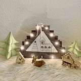 Stickdatei Weihnachten Schwibbogen Lichterbogen Set 887 - Sewando