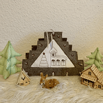 Stickdatei Weihnachten Schwibbogen Lichterbogen Set 887 - Sewando