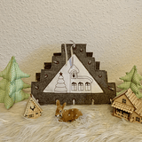 Stickdatei Weihnachten Schwibbogen Lichterbogen Set 887 - Sewando