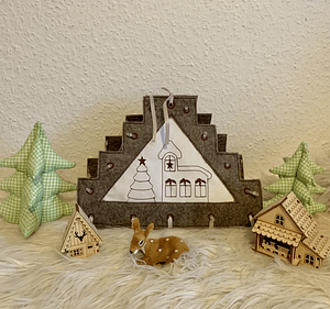 Stickdatei Weihnachten Schwibbogen Lichterbogen Set 887 - Sewando
