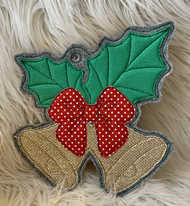 Stickdatei Weihnachten Fensterdeko Glocke In the Hoop Set 896 - Sewando