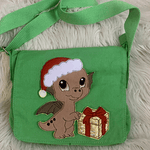 Stickdatei Weihnachten Doodle Applikation Drache Dino Set 899 - Sewando