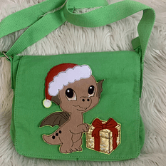 Stickdatei Weihnachten Doodle Applikation Drache Dino Set 899 - Sewando
