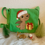 Stickdatei Weihnachten Doodle Applikation Drache Dino Set 899 - Sewando