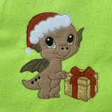 Stickdatei Weihnachten Doodle Applikation Drache Dino Set 899 - Sewando
