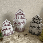 Stickdatei Krippenbaum Weihnachten Krippe Heilige Familie Set 902 LED - Sewando