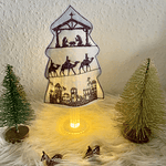 Stickdatei Krippenbaum Weihnachten Krippe Heilige Familie Set 902 LED - Sewando