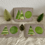 Stickdatei Weihnachten Mug Rug Tannenbaum Patchwork Set 905 Weihnachten - Sewando