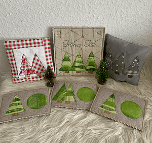 Stickdatei Tannenbaum Patchwork Set 905 - Sewando