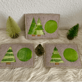 Stickdatei Weihnachten Mug Rug Tannenbaum Patchwork Set 905 Weihnachten - Sewando