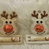 Stickdatei Weihnachten Tannenbaum Rentier mit Schoki Nase Gutscheine Set 905 - Sewando