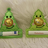 Stickdatei Weihnachten Tannenbaum Rentier mit Schoki Nase Gutscheine Set 905 - Sewando