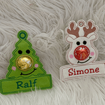 Stickdatei Weihnachten Tannenbaum Rentier mit Schoki Nase Set 905 - Sewando