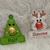 Stickdatei Weihnachten Tannenbaum Rentier mit Schoki Nase Set 905 - Sewando