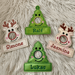 Stickdatei Weihnachten Tannenbaum Rentier mit Schoki Nase Set 905 - Sewando