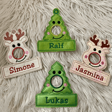 Stickdatei Weihnachten Tannenbaum Rentier mit Schoki Nase Set 905 - Sewando