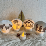 Stickdatei Weihnachten Krippe LED Set 906 - Sewando