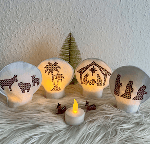 Stickdatei Weihnachten Krippe LED Set 906 - Sewando