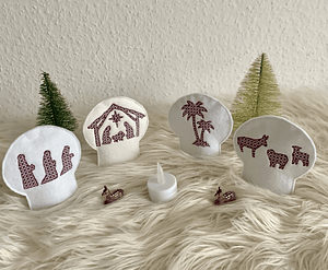 Stickdatei Weihnachten Krippe LED Set 906 - Sewando