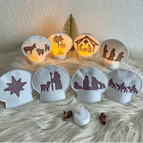 Stickdatei Weihnachten Krippe LED Set 906 - Sewando