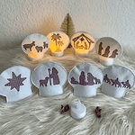 Stickdatei Weihnachten Krippe LED Set 906 - Sewando