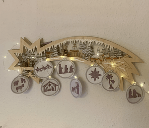Stickdatei Weihnachten Baumschmuck Geschenkanhänger Set 906 - Sewando
