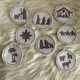 Stickdatei Weihnachten Baumschmuck Geschenkanhänger Set 906 - Sewando
