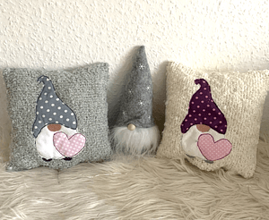 Stickdatei Doodle Wichtel Gnome mit Herz Set 907 - Sewando