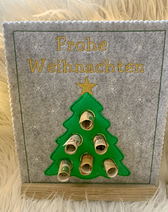 Stickdatei Geldbaum für Weihnachten Tannenbaum Doodle Set 910 - Sewando