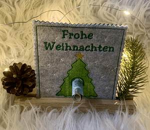 Stickdatei Geldbaum für Weihnachten Tannenbaum Doodle Set 910 - Sewando