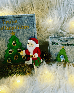 Stickdatei Geldbaum für Weihnachten Tannenbaum Doodle Set 910 - Sewando