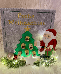 Stickdatei Geldbaum für Weihnachten Tannenbaum Doodle Set 910 - Sewando
