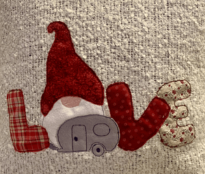 Stickdatei Doodle Wichtel Gnome in Love mit Wohnwagen Set 907 - Sewando