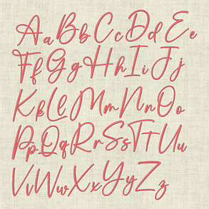 Stickdatei Schrift ca. 25mm Set 911 - Sewando