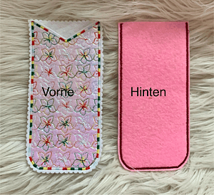 Stickdatei Brillenhülle mit Muster Brillenetui Schutzhülle für Brille Set 826 Maschinenstickerei - Sewando