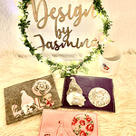 Stickdatei Mug Rug Doodle Wichtel Gnome in Love Set 907 - Sewando